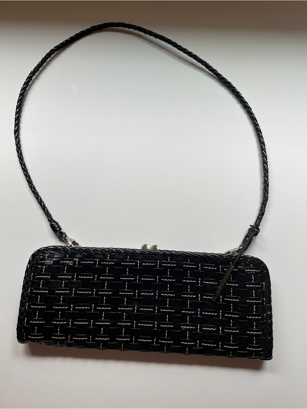 Elliott Lucca Woven Clutch with Braided Strap